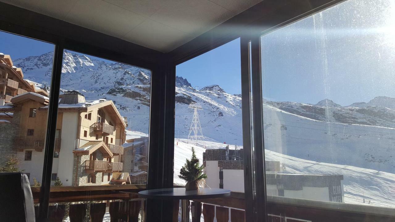 Le Serac W6 Appartement Avec Veranda En Angle Vue Panoramique Gerer Par Particulier Sur Place Val Thorens Bagian luar foto