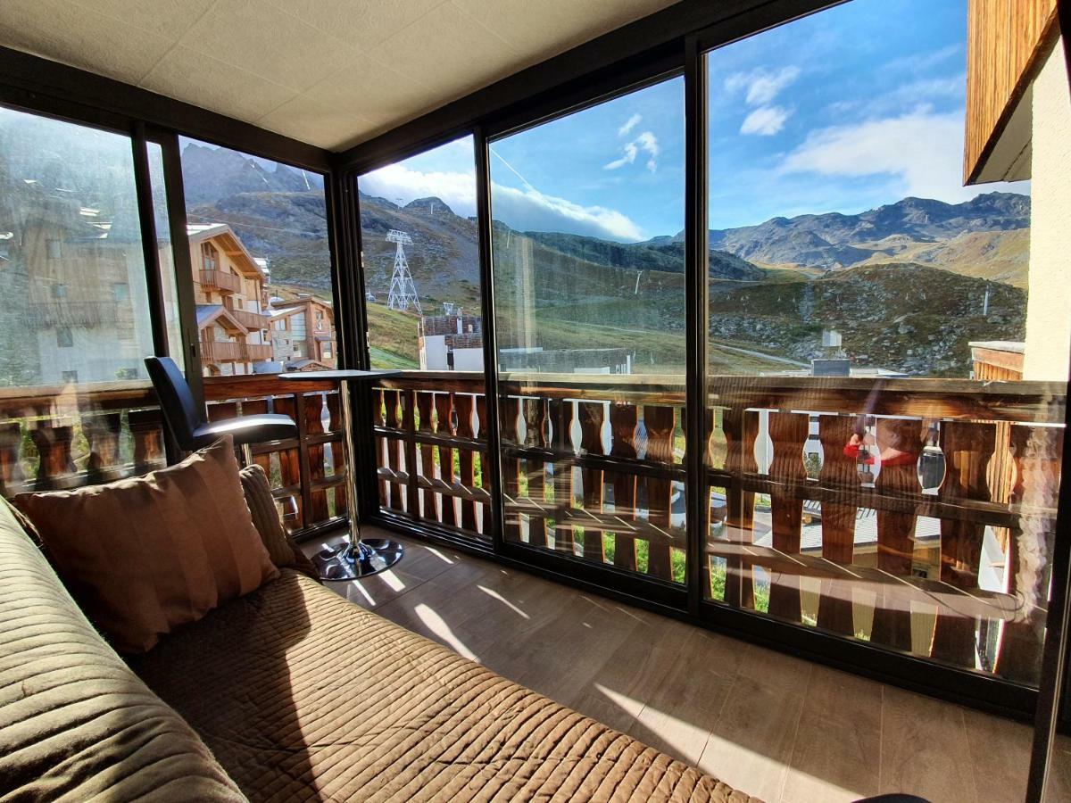 Le Serac W6 Appartement Avec Veranda En Angle Vue Panoramique Gerer Par Particulier Sur Place Val Thorens Bagian luar foto
