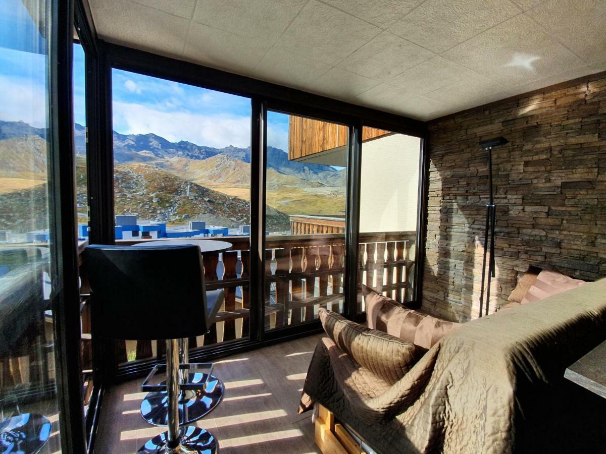 Le Serac W6 Appartement Avec Veranda En Angle Vue Panoramique Gerer Par Particulier Sur Place Val Thorens Bagian luar foto